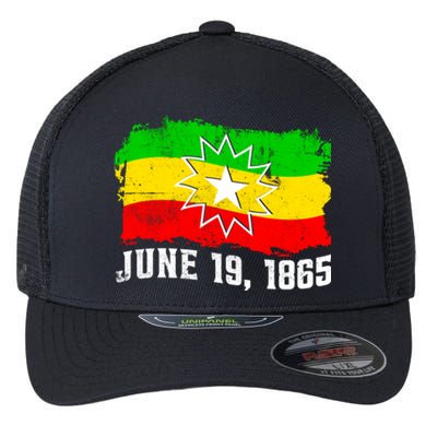 June 19 1865 Juneteenth Flag Black Freedom Black History Meaningful Gift Flexfit Unipanel Trucker Cap