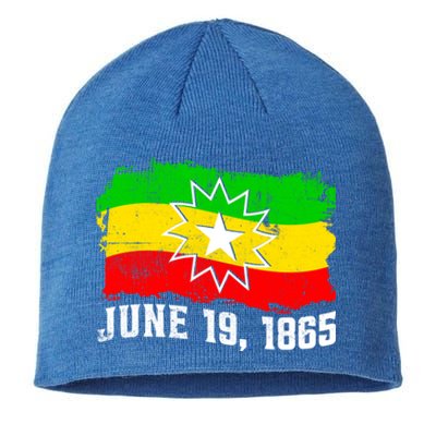 June 19 1865 Juneteenth Flag Black Freedom Black History Meaningful Gift Sustainable Beanie