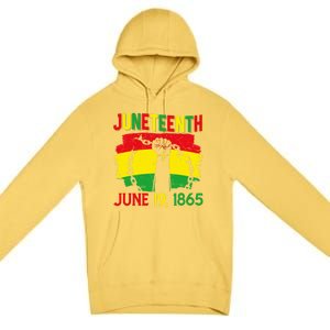 June 19th 1865 Happy Juneteenth Freedom Day Independence Gift Premium Pullover Hoodie