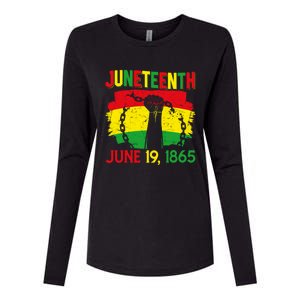 June 19th 1865 Happy Juneteenth Freedom Day Independence Gift Womens Cotton Relaxed Long Sleeve T-Shirt