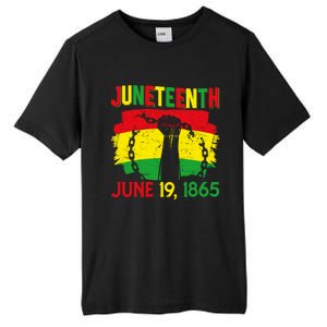 June 19th 1865 Happy Juneteenth Freedom Day Independence Gift Tall Fusion ChromaSoft Performance T-Shirt