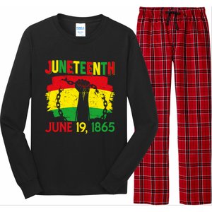 June 19th 1865 Happy Juneteenth Freedom Day Independence Gift Long Sleeve Pajama Set