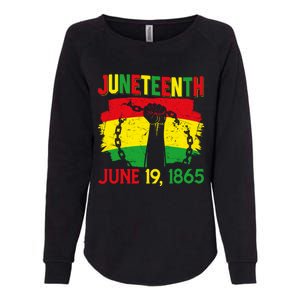 June 19th 1865 Happy Juneteenth Freedom Day Independence Gift Womens California Wash Sweatshirt