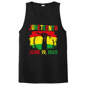 June 19th 1865 Happy Juneteenth Freedom Day Independence Gift PosiCharge Competitor Tank