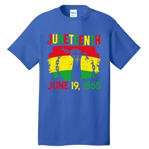 June 19th 1865 Happy Juneteenth Freedom Day Independence Gift Tall T-Shirt