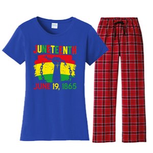 June 19th 1865 Happy Juneteenth Freedom Day Independence Gift Women's Flannel Pajama Set