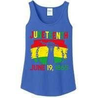 June 19th 1865 Happy Juneteenth Freedom Day Independence Gift Ladies Essential Tank