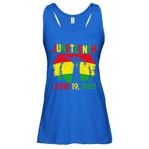 June 19th 1865 Happy Juneteenth Freedom Day Independence Gift Ladies Essential Flowy Tank