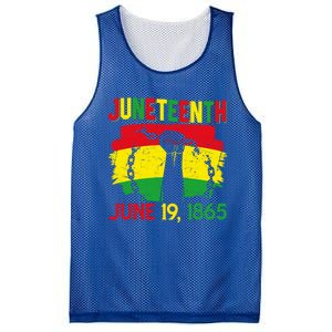 June 19th 1865 Happy Juneteenth Freedom Day Independence Gift Mesh Reversible Basketball Jersey Tank