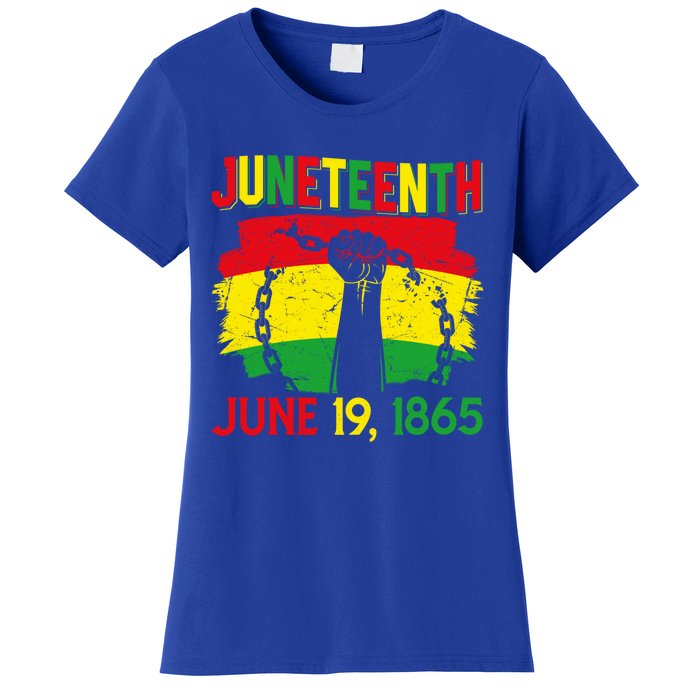 June 19th 1865 Happy Juneteenth Freedom Day Independence Gift Women's T-Shirt