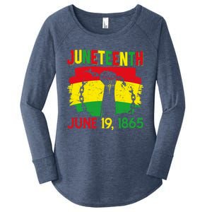 June 19th 1865 Happy Juneteenth Freedom Day Independence Gift Women's Perfect Tri Tunic Long Sleeve Shirt