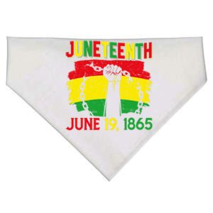 June 19th 1865 Happy Juneteenth Freedom Day Independence Gift USA-Made Doggie Bandana