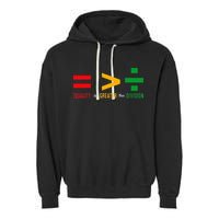 June 19th 1865 Equality Is Greater Than Division Garment-Dyed Fleece Hoodie