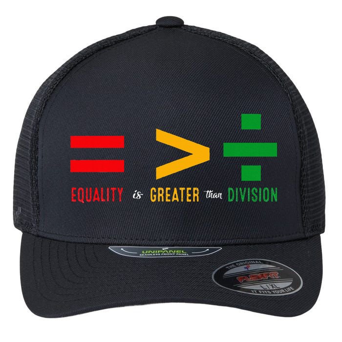 June 19th 1865 Equality Is Greater Than Division Flexfit Unipanel Trucker Cap