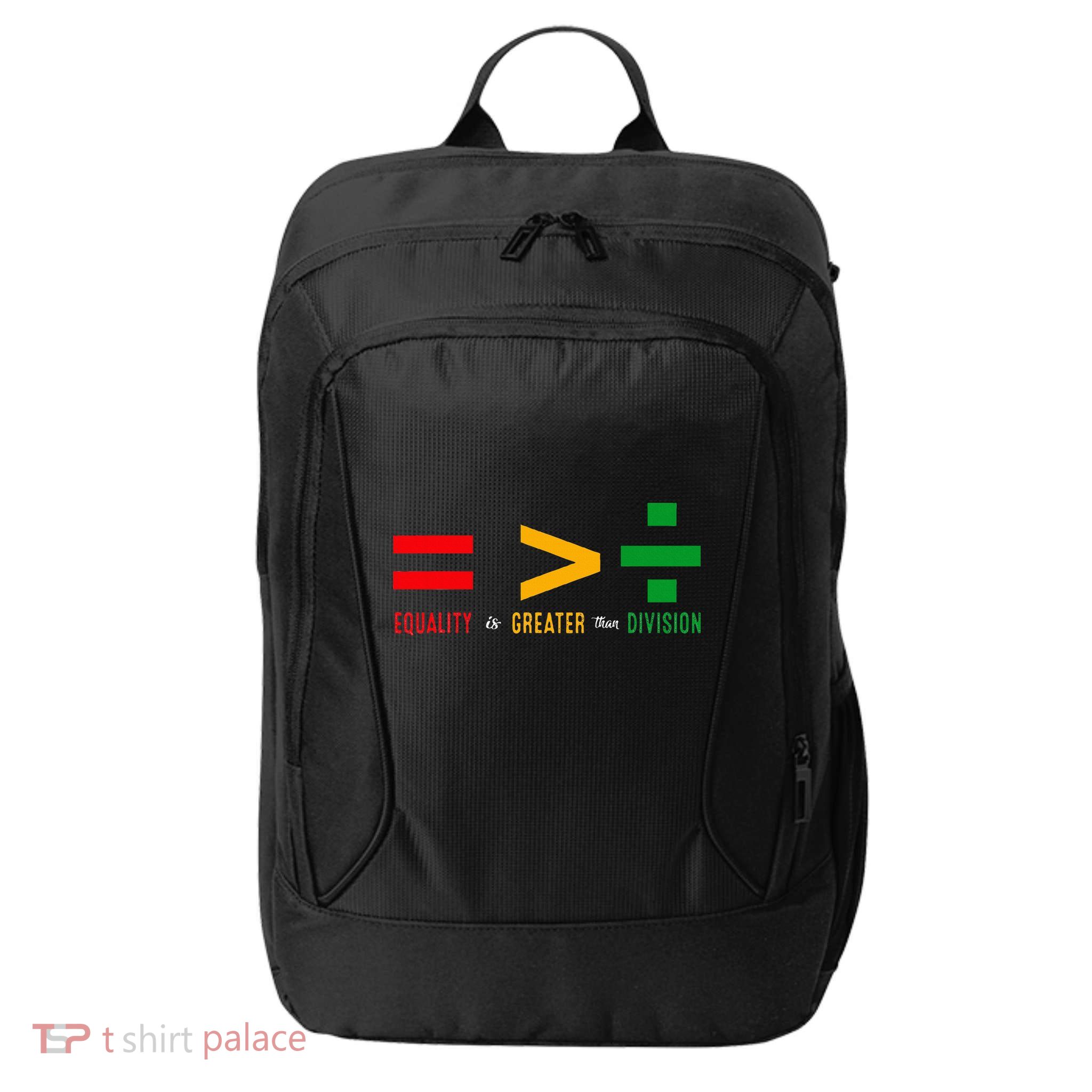 June 19th 1865 Equality Is Greater Than Division City Backpack