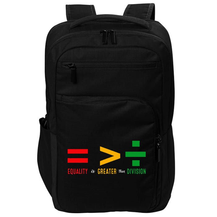 June 19th 1865 Equality Is Greater Than Division Impact Tech Backpack