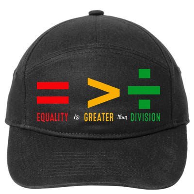 June 19th 1865 Equality Is Greater Than Division 7-Panel Snapback Hat