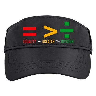 June 19th 1865 Equality Is Greater Than Division Adult Drive Performance Visor