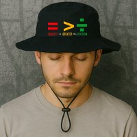 June 19th 1865 Equality Is Greater Than Division Bucket Hat