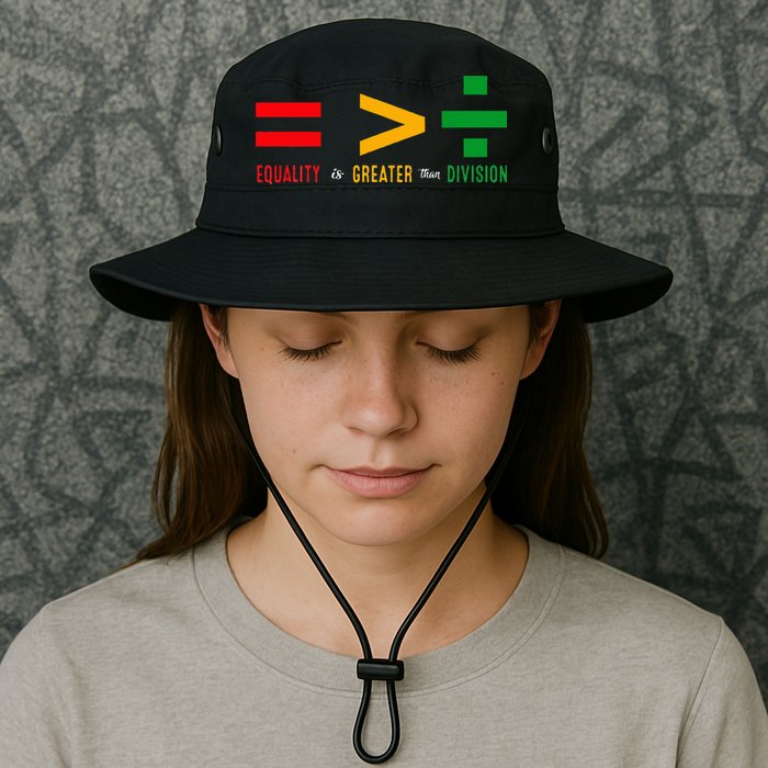 June 19th 1865 Equality Is Greater Than Division Bucket Hat