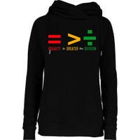 June 19th 1865 Equality Is Greater Than Division Womens Funnel Neck Pullover Hood