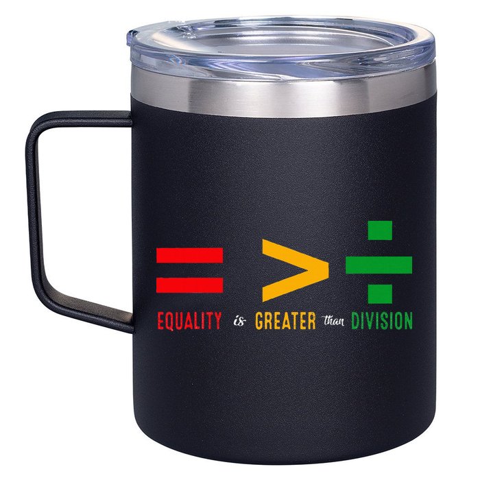 June 19th 1865 Equality Is Greater Than Division 12oz Stainless Steel Coffee Mug
