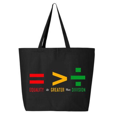 June 19th 1865 Equality Is Greater Than Division 25L Jumbo Tote