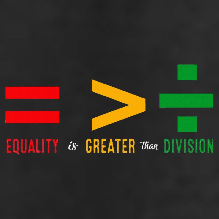 June 19th 1865 Equality Is Greater Than Division 25L Jumbo Tote