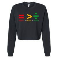 June 19th 1865 Equality Is Greater Than Division Cropped Pullover Crew