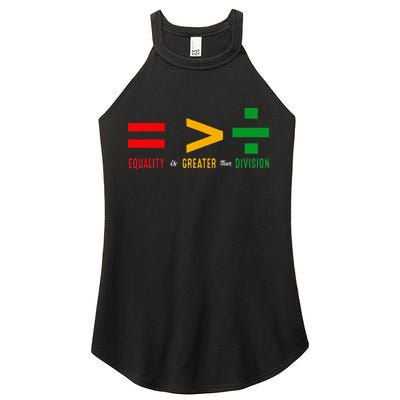 June 19th 1865 Equality Is Greater Than Division Women's Perfect Tri Rocker Tank