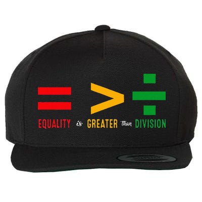 June 19th 1865 Equality Is Greater Than Division Wool Snapback Cap