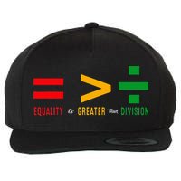 June 19th 1865 Equality Is Greater Than Division Wool Snapback Cap
