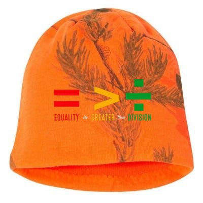 June 19th 1865 Equality Is Greater Than Division Kati - Camo Knit Beanie