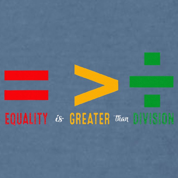June 19th 1865 Equality Is Greater Than Division Garment-Dyed Sweatshirt