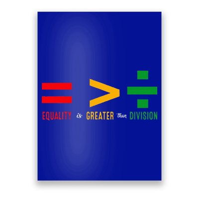 June 19th 1865 Equality Is Greater Than Division Poster
