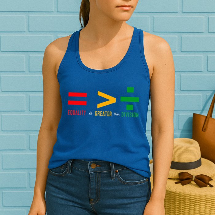 June 19th 1865 Equality Is Greater Than Division Womens Tank Top