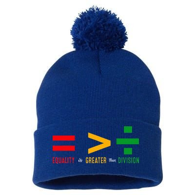 June 19th 1865 Equality Is Greater Than Division Pom Pom 12in Knit Beanie