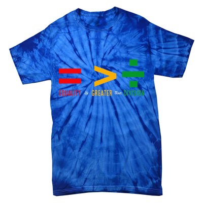 June 19th 1865 Equality Is Greater Than Division Tie-Dye T-Shirt