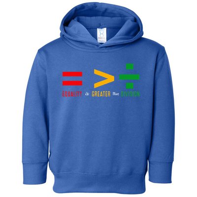 June 19th 1865 Equality Is Greater Than Division Toddler Hoodie