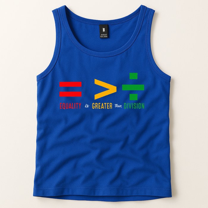 June 19th 1865 Equality Is Greater Than Division Tank Top