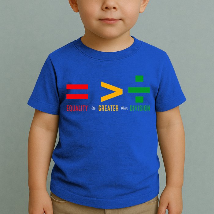 June 19th 1865 Equality Is Greater Than Division Toddler T-Shirt
