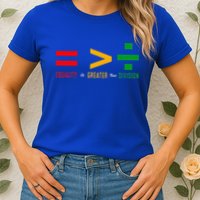 June 19th 1865 Equality Is Greater Than Division Womens T-Shirt
