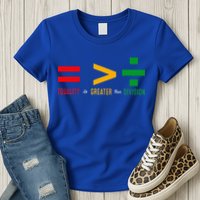 June 19th 1865 Equality Is Greater Than Division Womens T-Shirt