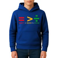June 19th 1865 Equality Is Greater Than Division Kids Hoodie