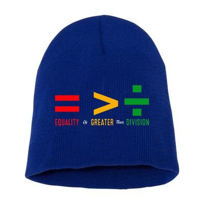 June 19th 1865 Equality Is Greater Than Division Short Acrylic Beanie