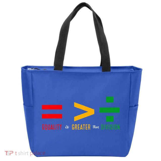 June 19th 1865 Equality Is Greater Than Division Zip Tote Bag