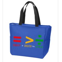 June 19th 1865 Equality Is Greater Than Division Zip Tote Bag