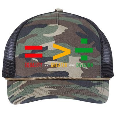 June 19th 1865 Equality Is Greater Than Division Retro Rope Trucker Hat Cap