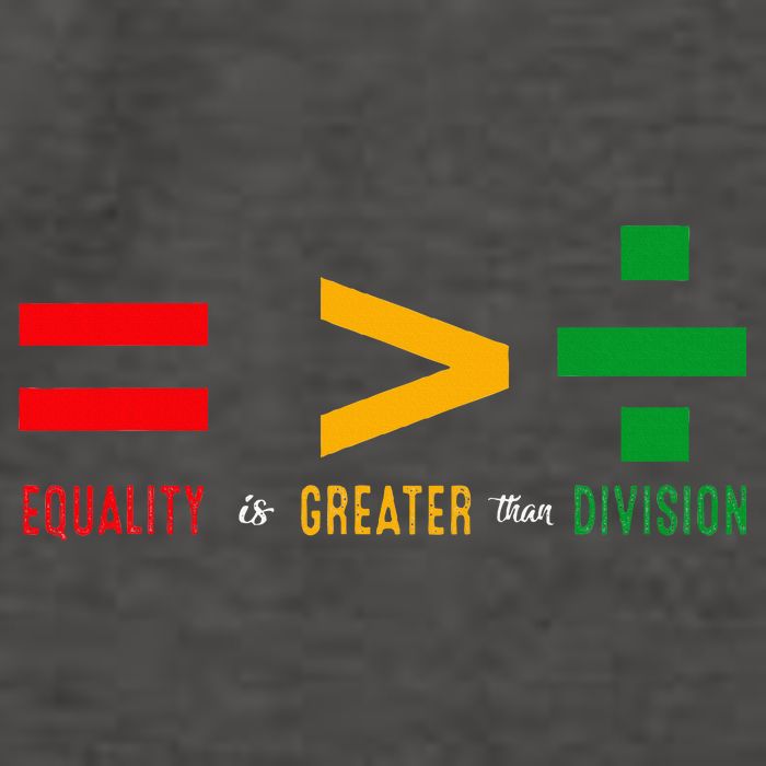 June 19th 1865 Equality Is Greater Than Division Vector Backpack