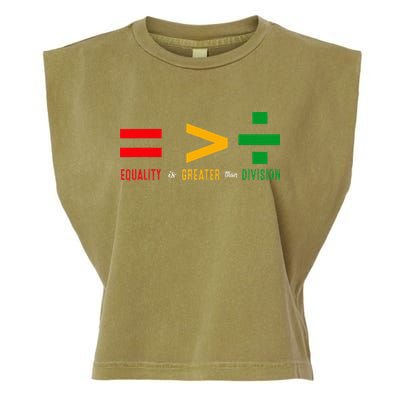 June 19th 1865 Equality Is Greater Than Division Garment-Dyed Women's Muscle Tee